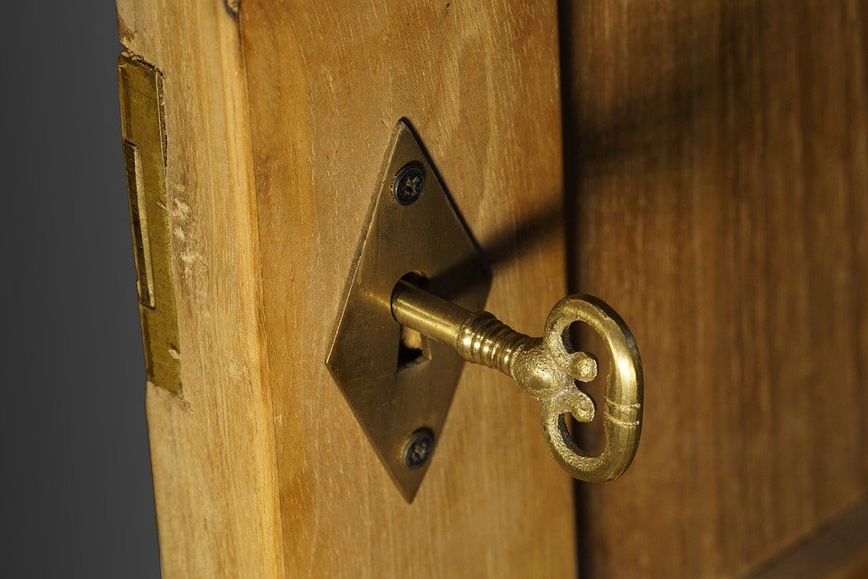 clé porte